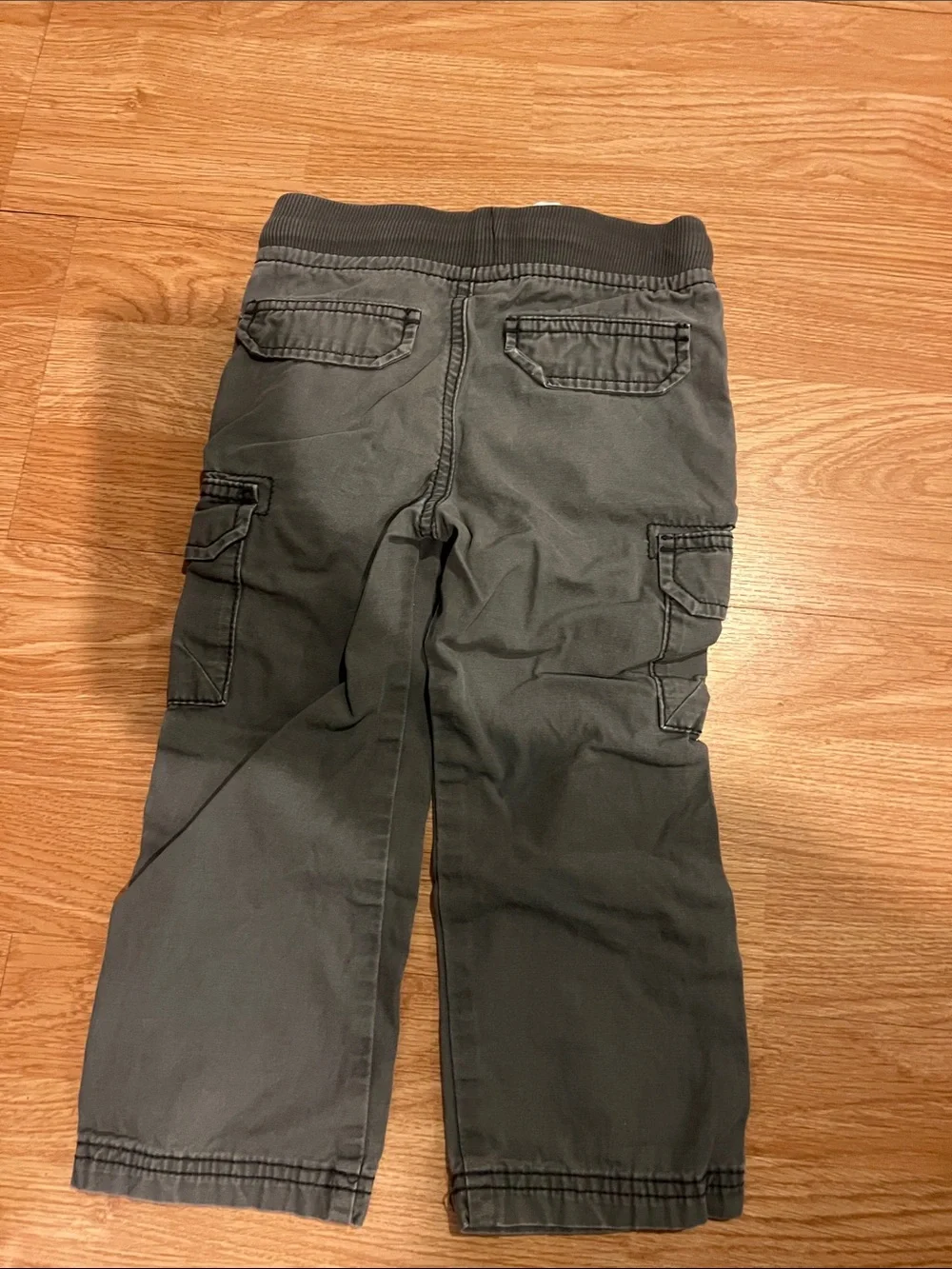 Carter's Charcoal Cargo Jogger Pants with White Drawstring